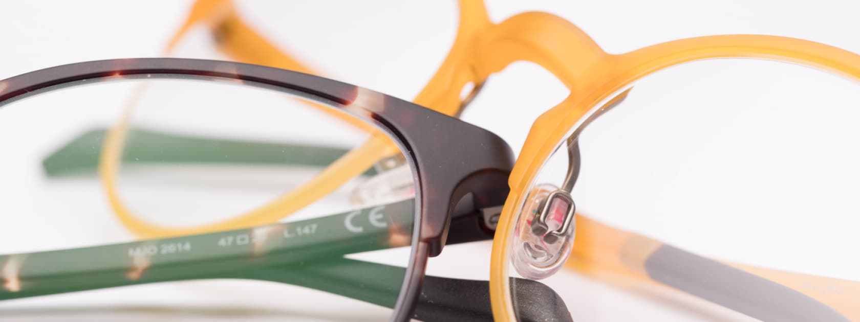 detailed close up view of ophthalmic glasses
